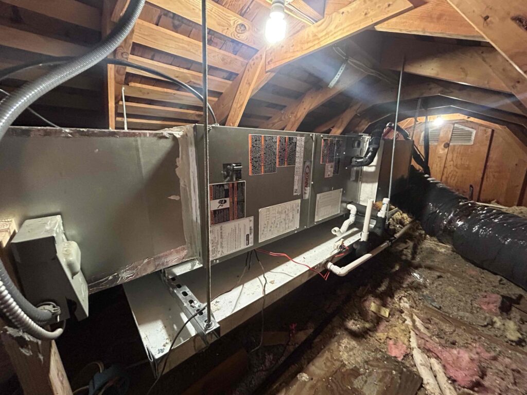 Newly installed air handler