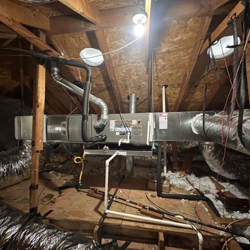 New furnace and coil installation